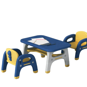 ESCRITORIO DE APRENDIZAJE PARA NIÑOS  (1 MESA + 2 SILLAS) MODELO DINOSAURIO