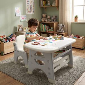 Mesa y silla infantil modelo Dinosaurio