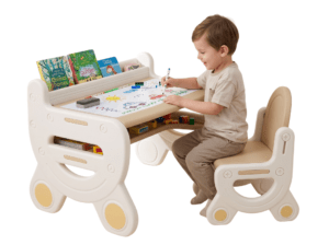 Escritorio pintable y borrable + silla infantil