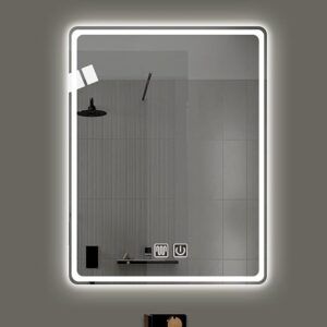 Espejo de Baño led moderno tactil antiniebla 50cm x 70 cm 