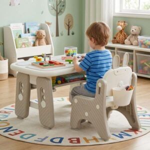Mesa infantil Conejito  ajustable de altura de 3 niveles