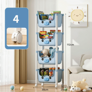 ORGANIZADOR  INFANTIL DISEÑO CHANCHITO - CELESTE